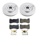 PowerStop Genuine Geomet Coated Rotor and Low-Dust Ceramic Brake Pad Kit