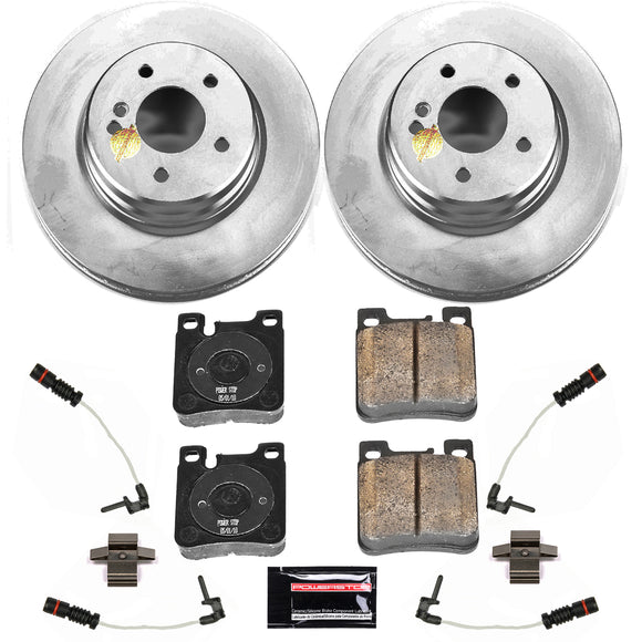 PowerStop Genuine Geomet Coated Rotor and Carbon-Fiber Ceramic Brake Pad Kit