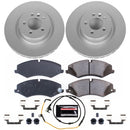 PowerStop Genuine Geomet Coated Rotor and Carbon-Fiber Ceramic Brake Pad Kit