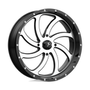 22X7 MSA Offroad Wheels Switch Machined Gloss Black Wheel/Rim 4x137 ET0