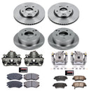 PowerStop OE Stock Replacement Low-Dust Ceramic Brake Pad, Rotor and Caliper Kit
