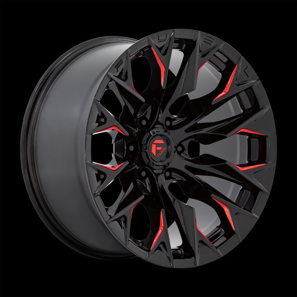20X10 Fuel D823 FLAME G-BLK MILL C-RED 5X139.7 ET-18 wheel/rim