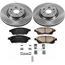 PowerStop OE Stock Replacement Low-Dust Ceramic Brake Pad and Rotor Kit