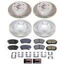 PowerStop Semi-Coated Rotor and Low-Dust Ceramic Brake Pad Kit
