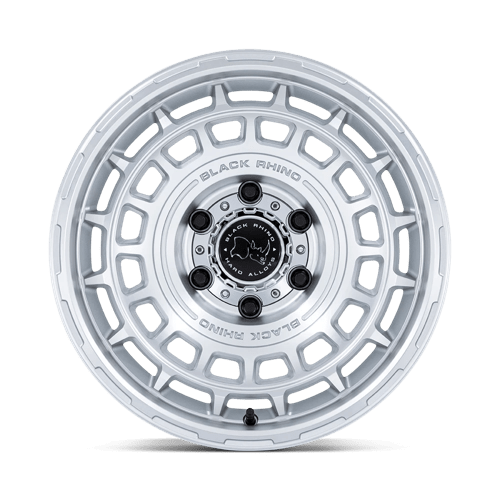 17x8.5 Black Rhino BR024 Awol Silver W/ Machined Face 5x130 ET25 Wheel