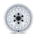 17x8.5 Black Rhino BR024 Awol Silver W/ Machined Face 5x130 ET25 Wheel