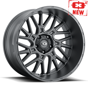 20x9 Vision 404 Brawl Satin Black Wheel 5x150 ET12 CB110.2
