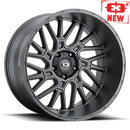 20x9 Vision 404 Brawl Satin Black Wheel 5x150 ET12 CB110.2