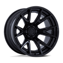 18x9 Fuel Off-Road FC402 Catalyst Matte Black Gloss Black Lip 6x139.7 ET1 Wheel