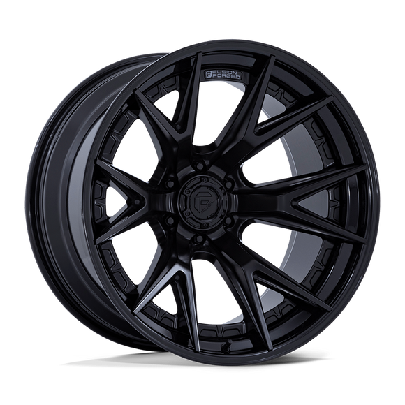 18x9 Fuel Off-Road FC402 Catalyst Matte Black Gloss Black Lip 6x139.7 ET1 Wheel
