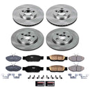 PowerStop OE Stock Replacement Low-Dust Ceramic Brake Pad and Rotor Kit