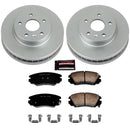 PowerStop Genuine Geomet Coated Rotor and Low-Dust Ceramic Brake Pad Kit