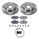PowerStop OE Stock Replacement Low-Dust Ceramic Brake Pad and Rotor Kit