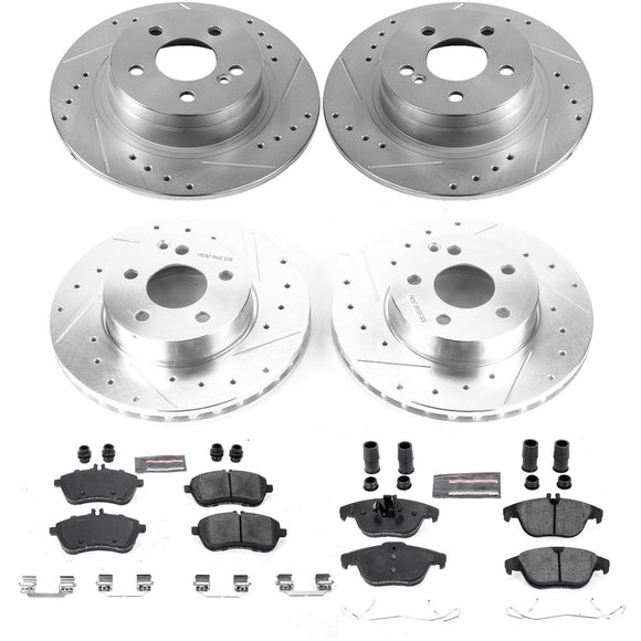 PowerStop Z23 Daily Driver Carbon-Fiber Ceramic Brake Pad and Drilled & Slotted
