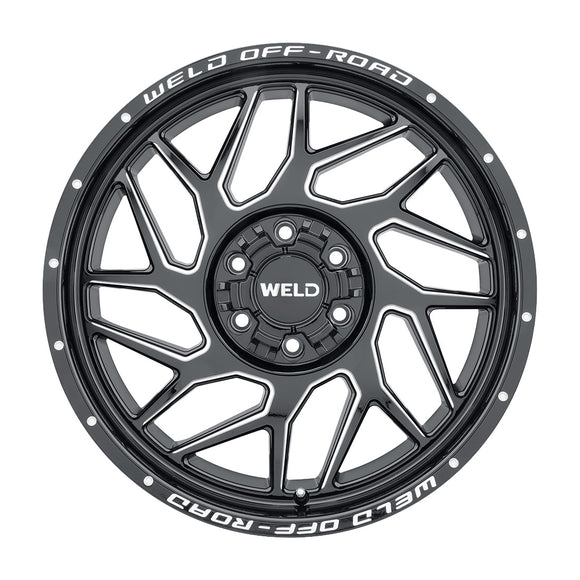 20x9 WELD Off-Road Fulcrum Black Milled 6x135 6x139.7 6x5.5 ET0 Wheel Rim