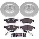 PowerStop Genuine Geomet Coated Rotor and Carbon-Fiber Ceramic Brake Pad Kit
