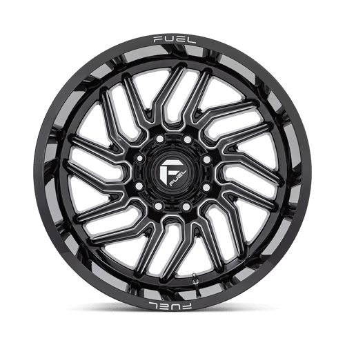 22x12 Fuel Off-Road D807 Hurricane Gloss Black Milled 6x135 ET-44 CB87.1 Wheel