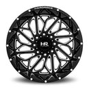 20x12 Hardrock BlackTop Xposed Gloss Black Milled 6x139.7 ET-44 wheel/rim