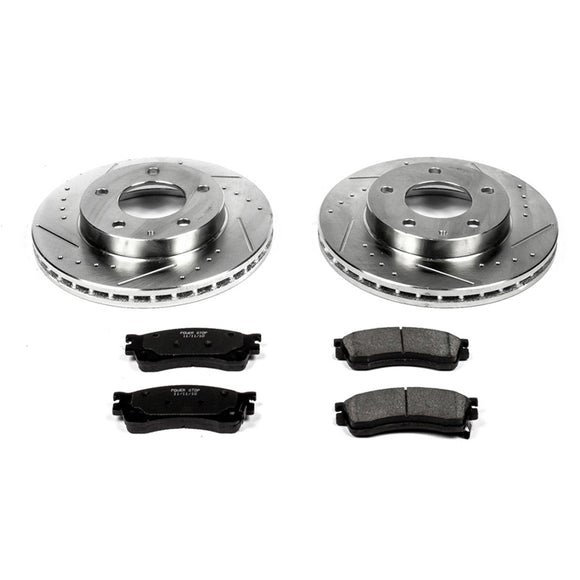 PowerStop Z23 Daily Driver Carbon-Fiber Ceramic Brake Pad and Drilled & Slotted