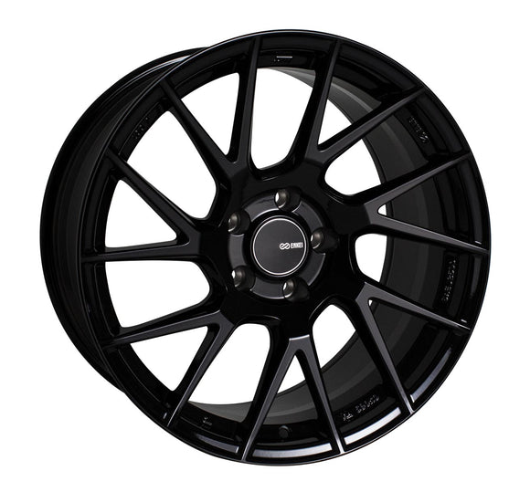 18X8 Enkei TM7 Black Paint Wheel/Rim 5x112 ET45 18-8 5-112 Each