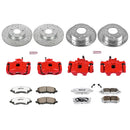 PowerStop Z26 Street Performance Ceramic Brake Pad, Drilled Slotted Rotor, and C