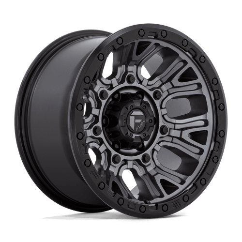20x9 Fuel Off-Road D825 Traction Matte Gunmetal with Black Ring 5x127 ET1 Wheel