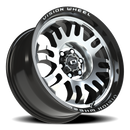 17x8.5 Vision 409 Inferno Black Machined Face 6x114.3 6x4.5 ET0 Wheel Rim
