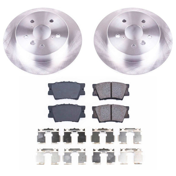 PowerStop OE Stock Replacement Low-Dust Ceramic Brake Pad and Rotor Kit