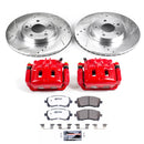 PowerStop Z26 Street Performance Ceramic Brake Pad, Drilled Slotted Rotor, and C