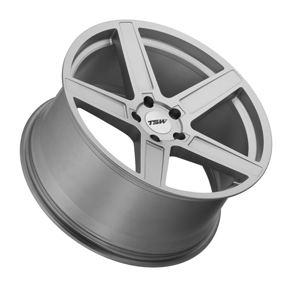 17x8 TSW Ascent Matte Titanium Silver Wheel/Rim 5X114.3 5-114.3 ET40 17-8