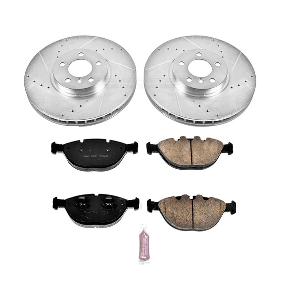 PowerStop Z23 Daily Driver Carbon-Fiber Ceramic Brake Pad and Drilled & Slotted