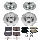PowerStop OE Stock Replacement Low-Dust Ceramic Brake Pad and Rotor Kit