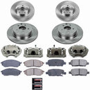 PowerStop OE Stock Replacement Low-Dust Ceramic Brake Pad, Rotor and Caliper Kit