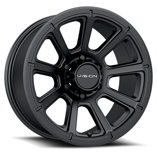 17x8.5 Vision 353 Turbine Matte Black Wheel 8x170 ET18 CB125.2