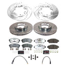 PowerStop Z36 Carbon-Fiber Ceramic Brake Pad with Drilled and Slotted Rotor Kit