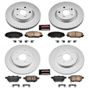 PowerStop Genuine Geomet Coated Rotor and Low-Dust Ceramic Brake Pad Kit