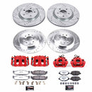 PowerStop Z36 Truck and SUV Ceramic Brake Pad, Drilled & Slotted Rotor, and Cali