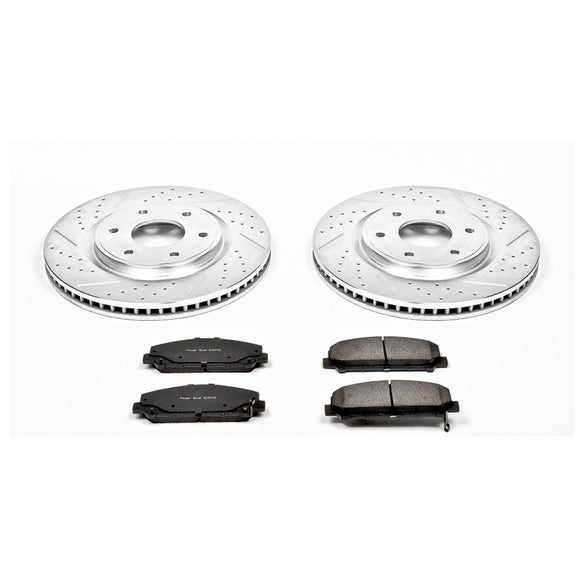 PowerStop Z23 Daily Driver Carbon-Fiber Ceramic Brake Pad and Drilled & Slotted