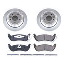 PowerStop Genuine Geomet Coated Rotor and Low-Dust Ceramic Brake Pad Kit