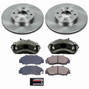 PowerStop OE Stock Replacement Low-Dust Ceramic Brake Pad, Rotor and Caliper Kit