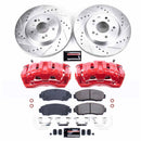 PowerStop Z23 Daily Driver Carbon-Fiber Ceramic Pads Drilled & Slotted Rotor & C