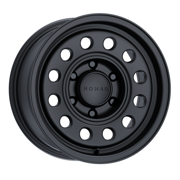 16x8 Nomad N501SB Convoy Satin Black 6x139.7 ET-10 CB106.1 Wheel