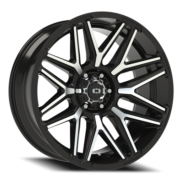 22X10 Vision 305 Rekluse Gloss Black Machined Face Wheel 6x135 ET-19 CB87.1