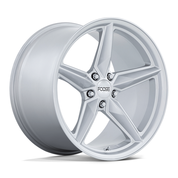 20X11 Foose 1PC F174 CF8 Gloss Silver 5X115 ET20 Wheel Rim