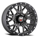 17x9 Mamba M25 Matte Grey/Black Lip Edge 6x139.7 6x5.5 ET-12 Wheel Rim