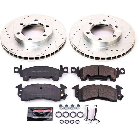 PowerStop Z23 Daily Driver Carbon-Fiber Ceramic Brake Pad and Drilled & Slotted