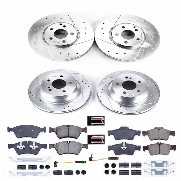 PowerStop Z23 Daily Driver Carbon-Fiber Ceramic Brake Pad and Drilled & Slotted