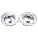 PowerStop Evolution Drilled Slotted Rotors Pair Front For Toyota Corolla