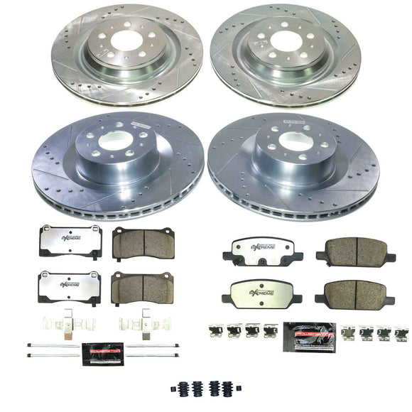 Z26 Street Performance Ceramic Brake Pad and Drilled & Slotted Rotor Kit
