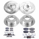 PowerStop Z23 Daily Driver Carbon-Fiber Ceramic Brake Pad and Drilled & Slotted